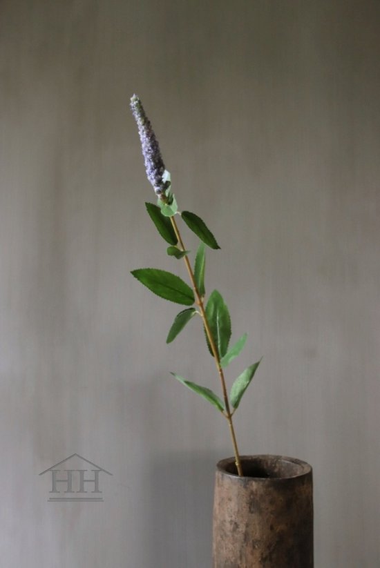 Kunstbloem veronica stem - paars - 67 cm - decoratie - hoge kwaliteit zijde - neppe bloem