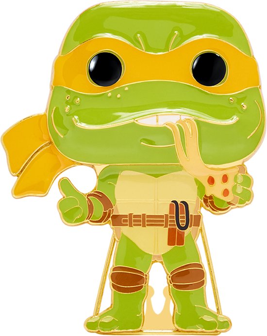 Loungefly : Funko Pop ! Pins Cartoons : TMNT - Michelangelo Pin POP émaillé grand format