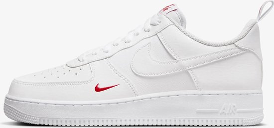 Nike Air Force 1 '07 "White University Red" - Baskets pour femmes - Homme - Taille 44 - Wit/ Rouge