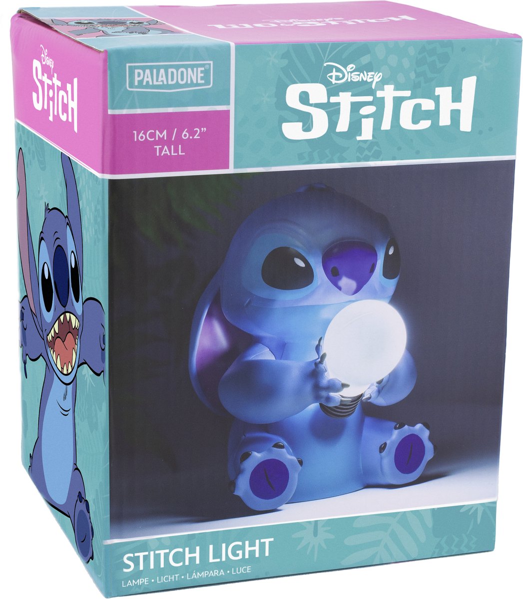 Stitch Lamp – Officieel Gelicentieerde Lilo & Stitch Nachtlamp – Disney Collectible Cadeau en Slaapkamerdecor – Paladone — afbeelding 6