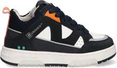 BunniesJR 224312-429 Jongens Lage Sneakers - Blauw/Wit/Grijs - Suède - Veters