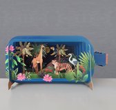 Pop-up kaarten - Wenskaart - Kaart - 3D Pop-Up Card - Message in a bottle - Wilde Dieren - Wild Animals