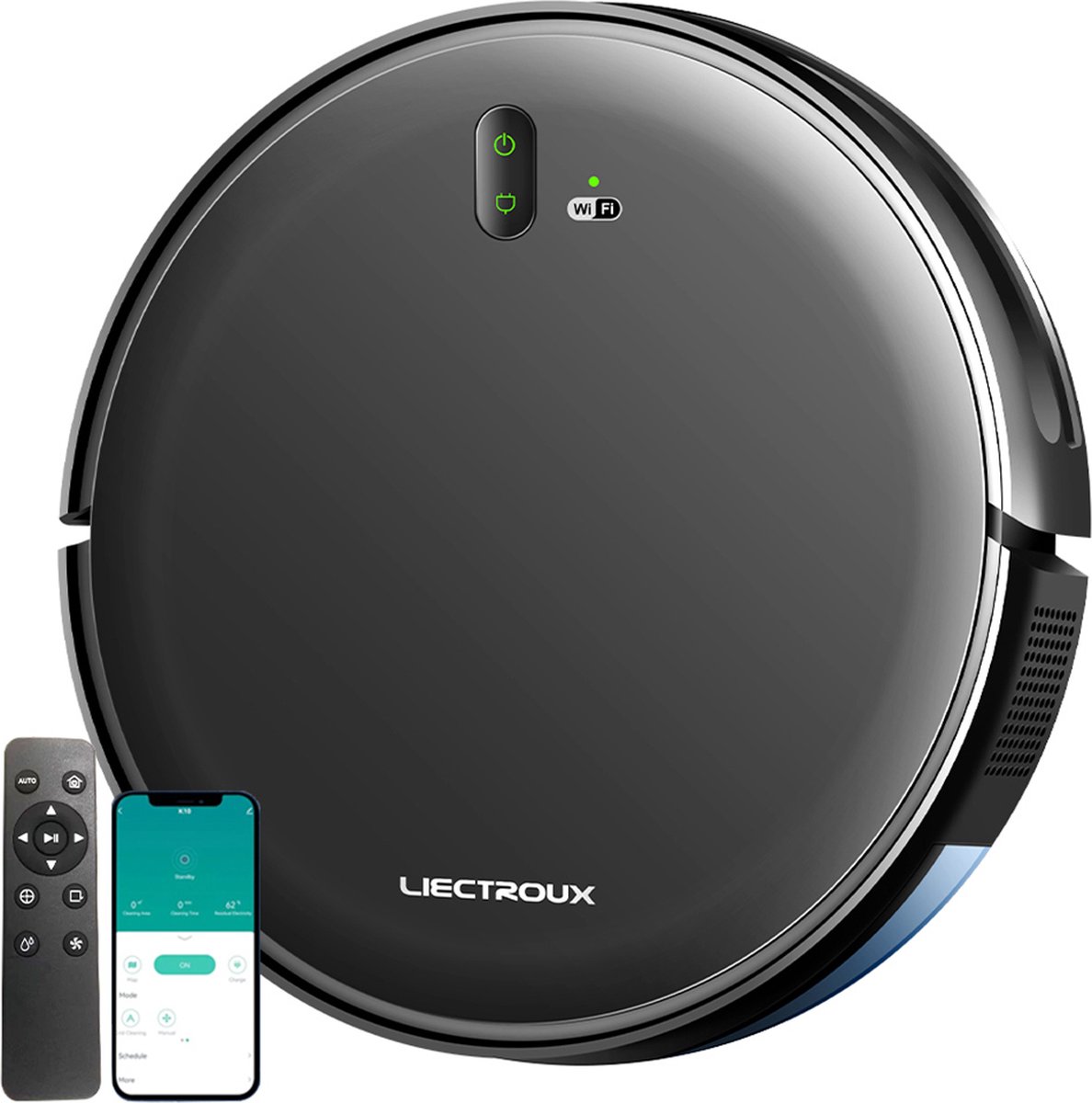Liectroux L200 - Robot Stofzuiger met Dweilfunctie - 4000Pa Zuigkracht - Wifi App Bediening of Afstandsbediening - Stofzuiger Robot