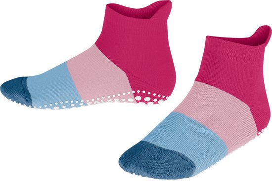 FALKE Color Block chaussettes antidérapantes en coton à pois enfants violet - Taille 39-42