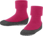 FALKE Cosyshoe Teens Noppen op de zool wol huissokken kinderen paars - maat 29-30