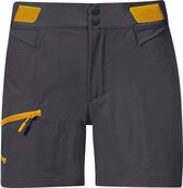 Cecilie Mtn Softshell Shorts - Solid Dark Grey/Cloudberry Yellow