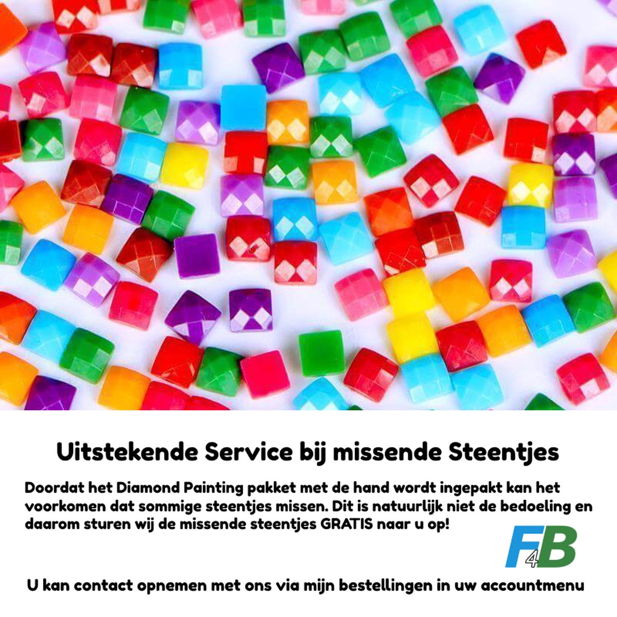 F4B Diamond Painting Onderzetters Vogels – 8 Stuks – Met Houder – Ø10 cm — afbeelding 7