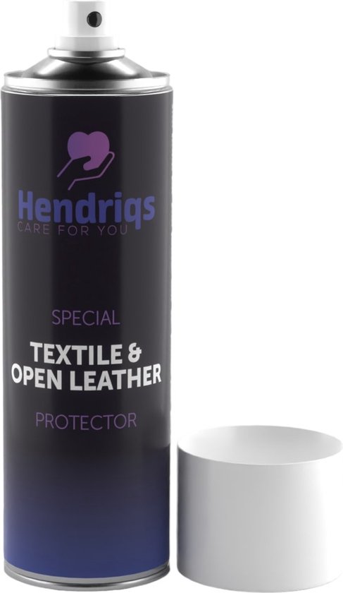Hendrigs Textile & Open Leather Protector - Impregneerspray - 500ml - voor Meubelstof, Kleding en Schoenen - Transparant - Zetelreiniger - Waterafstotende Spray - Bank Impregneren - Waterdicht - Waterproof