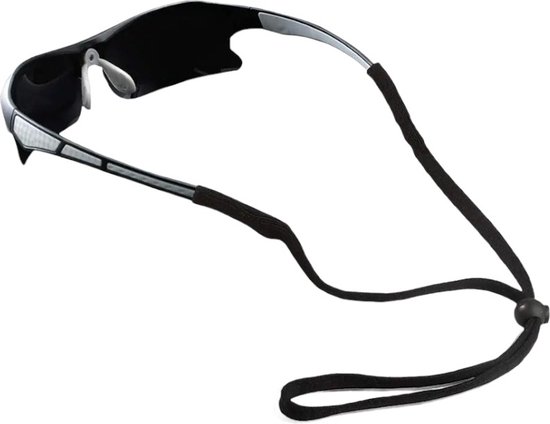 Hiden | Brillenkoord - Brillenhouder - Brilkoord - Zonnebrilkoord - Brilaccessoires | Nylon Zwart - 1 stuk