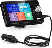 DAB / DAB+ FM Radio Ontvanger - 2.8 Inch Mini - Handsfree Bellen - Digitaal Display - Bluetooth / USB / Micro SD-kaart / AUX - Zwart