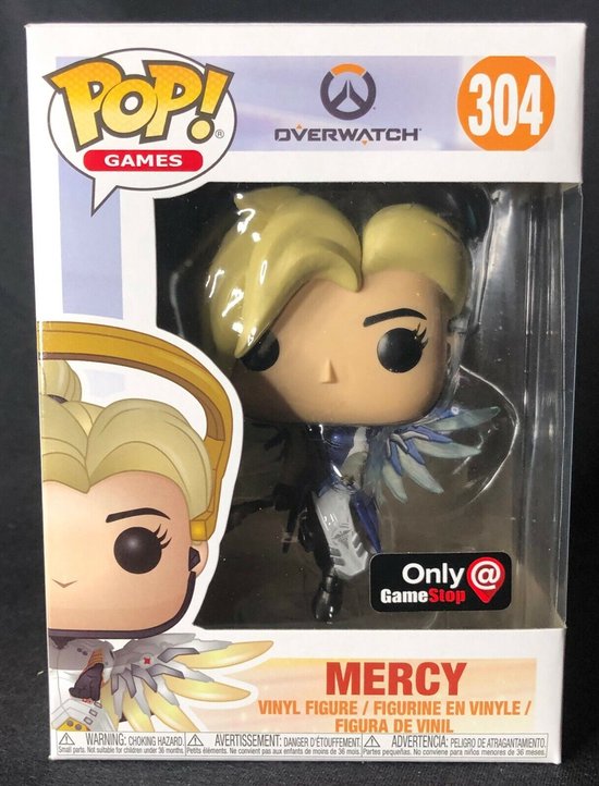 Funko Pop! Games: Overwatch - Mercy (Only At GameStop) #304 [8/10]