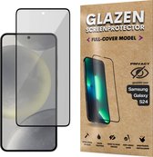 Privacy Screenprotector - Geschikt voor Samsung Galaxy S24 - Gehard Glas - Full Cover Tempered Privacy Glass - Case Friendly