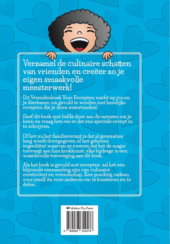 Luxe uitvoering: Het Vriendenboek Voor Recepten – Ruimte voor 60 recepten | Laat dierbaren hun favoriete recept schrijven | Maak een emotioneel cadeau | Hardcover en Leeslintje