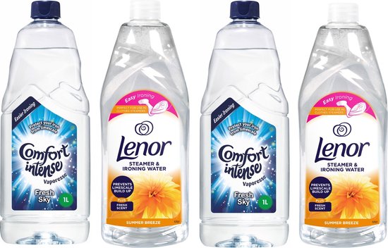 Foto: Comfort intense vaporesse strijkwater fresh sky 2 x 1000ml lenor strijkwater summer breeze 2 x 1000ml