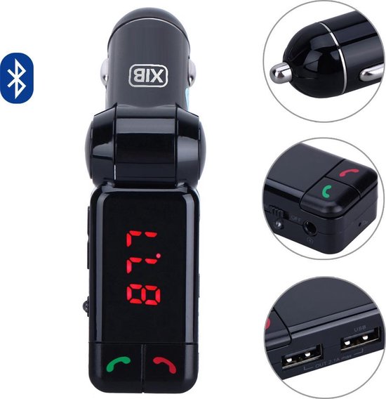 Citroen volgens de begeleiding XIB Bluetooth FM Transmitter 2x USB en AUX 3.5mm Jack - MP3 autoradio -  Handsfree... | bol.com