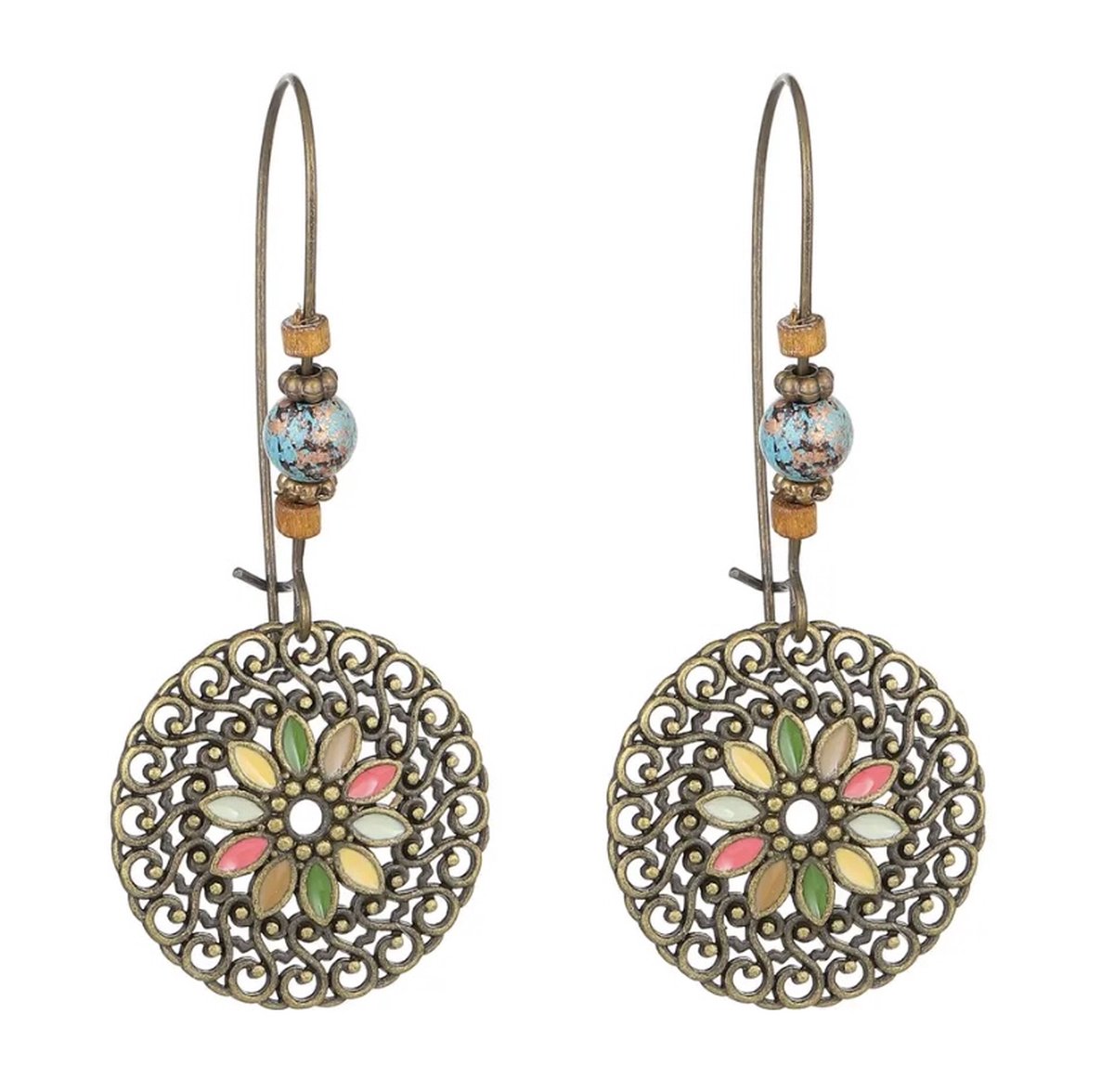 Jomide Oorhangers Vintage Boho - Bloem