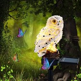 tuin lamp Wovatech Uil Solar Lights Outdoor Garden - Waterdichte LED Owl Lawn Lamp - Creatief Nachtlandschap Licht voor Patio, Tuin, Feestdecoratie [Energieklasse A+++]
