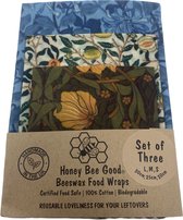 Bijenwas Wraps Set - Duurzame Bijenwasdoek en Vellen - Herbruikbare Boterhamzakjes - Zero Waste Keuken - 3 Maten: Klein, Middel, Groot - Milieuvriendelijk Cadeau