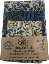 Bijenwas Wraps Set - Duurzame Bijenwasdoek en Vellen - Herbruikbare Boterhamzakjes - Zero Waste Keuken - 3 Maten: Klein, Middel, Groot - Milieuvriendelijk Cadeau