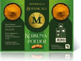 Kurkumapoeder - 100 gram - Turmeric powder - Minerala Botanicals