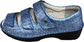 Finn c. Ischia strada jeans sandaal dichte hiel (Maat - 5, Kleur - Blauw)