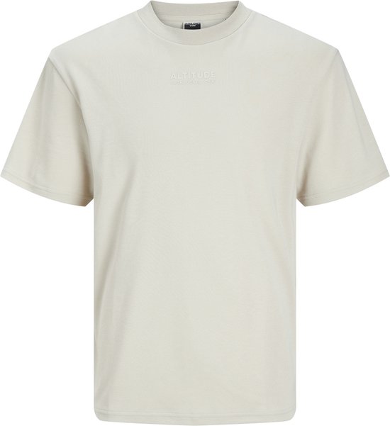 Jack & Jones T-shirt Jcoaltitude Tee Ss Crew Neck Ss24 L 12254988 Moonbeam Mannen Maat - XL