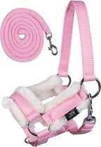HKM Licol et corde pour cheval de loisir - taille Taille unique - rose