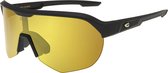 PERSEUS Matt Zwart Polarized Sportbril met UV400 Bescherming en Flexibel TR90 Frame - Unisex & Universeel - Sportbril - Zonnebril voor Heren en Dames - Fietsaccessoires - Goud