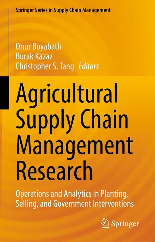 Business and Management (R0) - Agricultural Supply Chain Man ... - cover