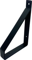 Maison DAM - Plankdrager klassiek – Wandsteun - Voor een plank 15cm – Mat zwart - incl. bevestigingsmateriaal + schroefbit
