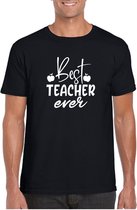 HEREN TSHIRT LEERKRACHT LERAAR BEST TEACHER EVER LUDIEK MEDIUM