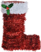 Clayre & Eef Kerstdecoratie Laars 22 cm Rood Kunststof