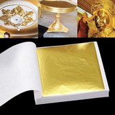 Imitatie Bladgoud - 100 vellen Bladmetaal - Goud Papier Vel - 9 x 9 cm Set