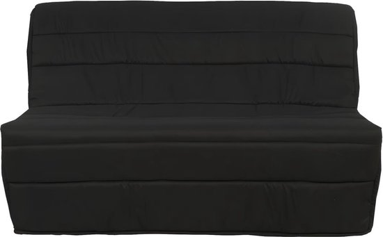 BZ bedbank van stof COWBOY II - Zwart L 143 cm x H 89 cm x D 97 cm