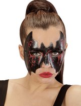 WIDMANN - Bloedige vleermuis masker voor dames Halloween