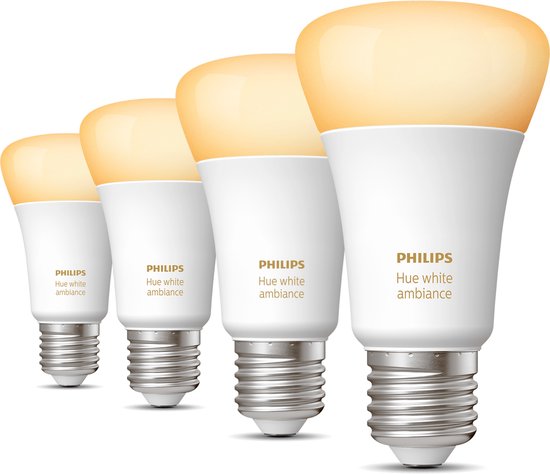 Pack d'extension Philips Hue - White Ambiance - E27 (800lm) - 4 lampes