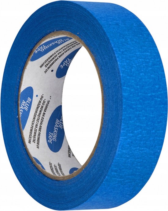 3 Rollen Blauwe Schildertape - 50m X 24mm, Hitte- En UV-bestendig, Zonder Lijmrest, Voor Binnen En Buiten, Schilder- En Knutselwerk