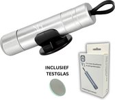 MCI Veiligheidshamer - Noodhamer - 2 in 1 Safety Hammer & Gordelsnijder - Inclusief Testglas & Zelfklevende Houder - Zilver