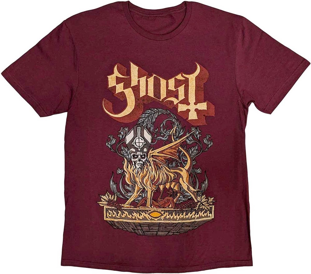 Ghost - Firemilk Heren Tshirt - S - Rood