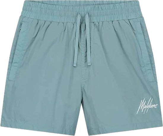 Malelions crinkle boardshort in de kleur blauw.