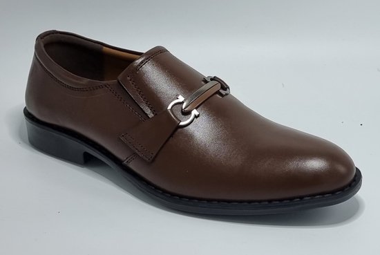 FLEX - Chaussures Homme - Chaussures à enfiler Homme - Mocassins Homme - Zwart - Taille 42 - Cuir Véritable