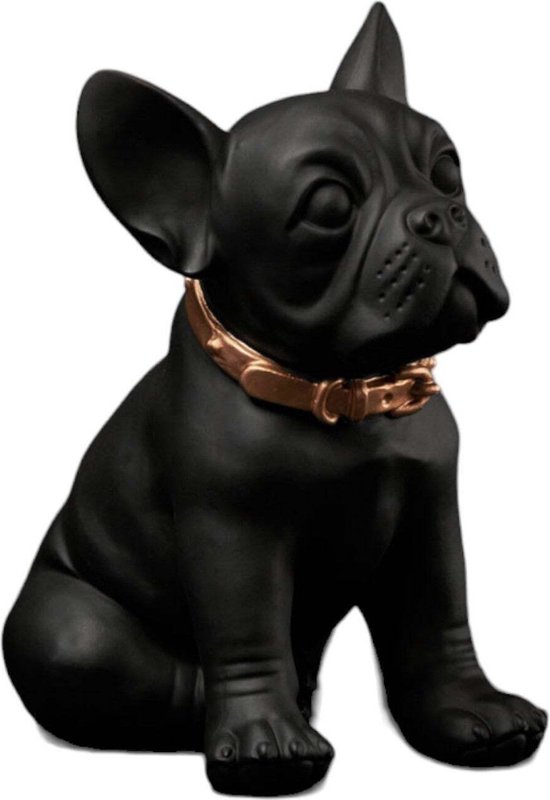 BLOGO The Ruggiero Collection "Bulldog Black" Polynésie Décoration Handgemaakt L 9, 0 x L7, 0 x H 12, 0 cm