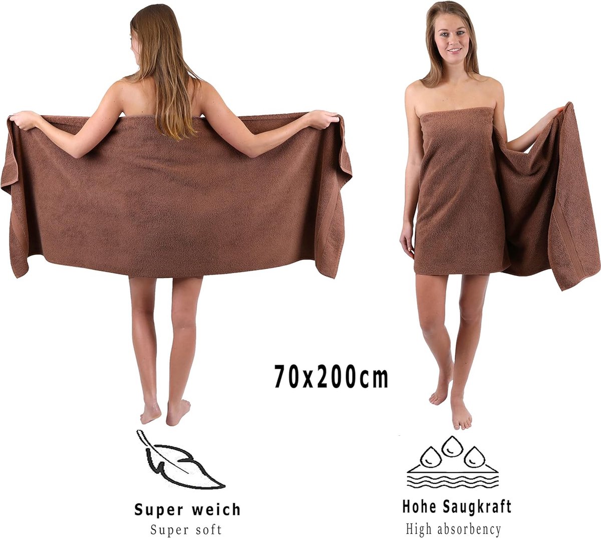 Betz Strandhanddoek, saunahanddoek, XXL badhanddoek, lighanddoek