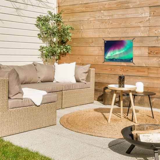 Fraai affiche de jardin Northern Lights 60x40 cm - petit - Toile de jardin / Toile d'extérieur / Peintures pour l'extérieur (décoration de jardin)