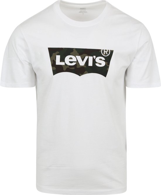 Levi's - Original Graphic T-Shirt Wit - Heren - Maat S - Regular-fit