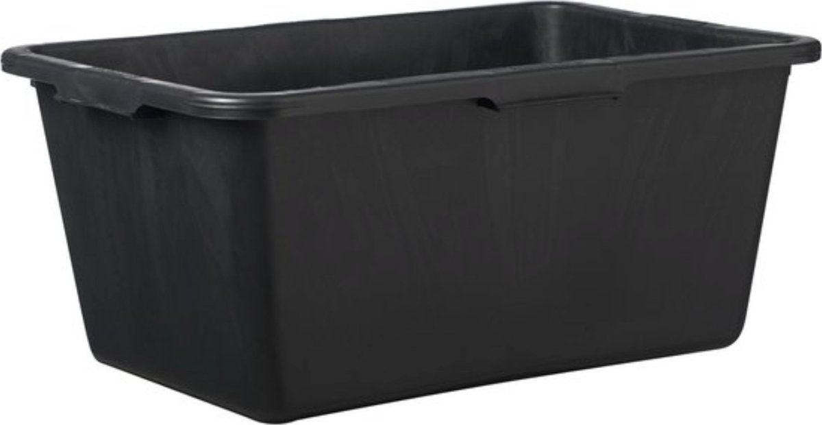 HL Speciebak - Speciekuip - Metselkuip - Kuip - Boomkuip - 80 Liter - Rechthoekig - Kunststof - Zwart - L 78 x B 54 x H 30