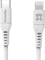 XtremeMac FlexiCable Lightning to USB-C kabel - 2 meter - Wit