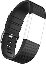 *** Horlogeband Geschikt voor Fitbit Charge 2 M/L - Gespsluiting - Siliconen Bandje - van Heble® ***