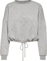 ONLSQUARE L/S STRING O-NECK CC SWT - Light Grey Me