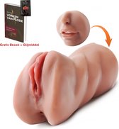 PocketPussy - Masturbator voor mannen - Seksspeeltjes - Levensechte masturbator - Vagina & Mond Vibrator